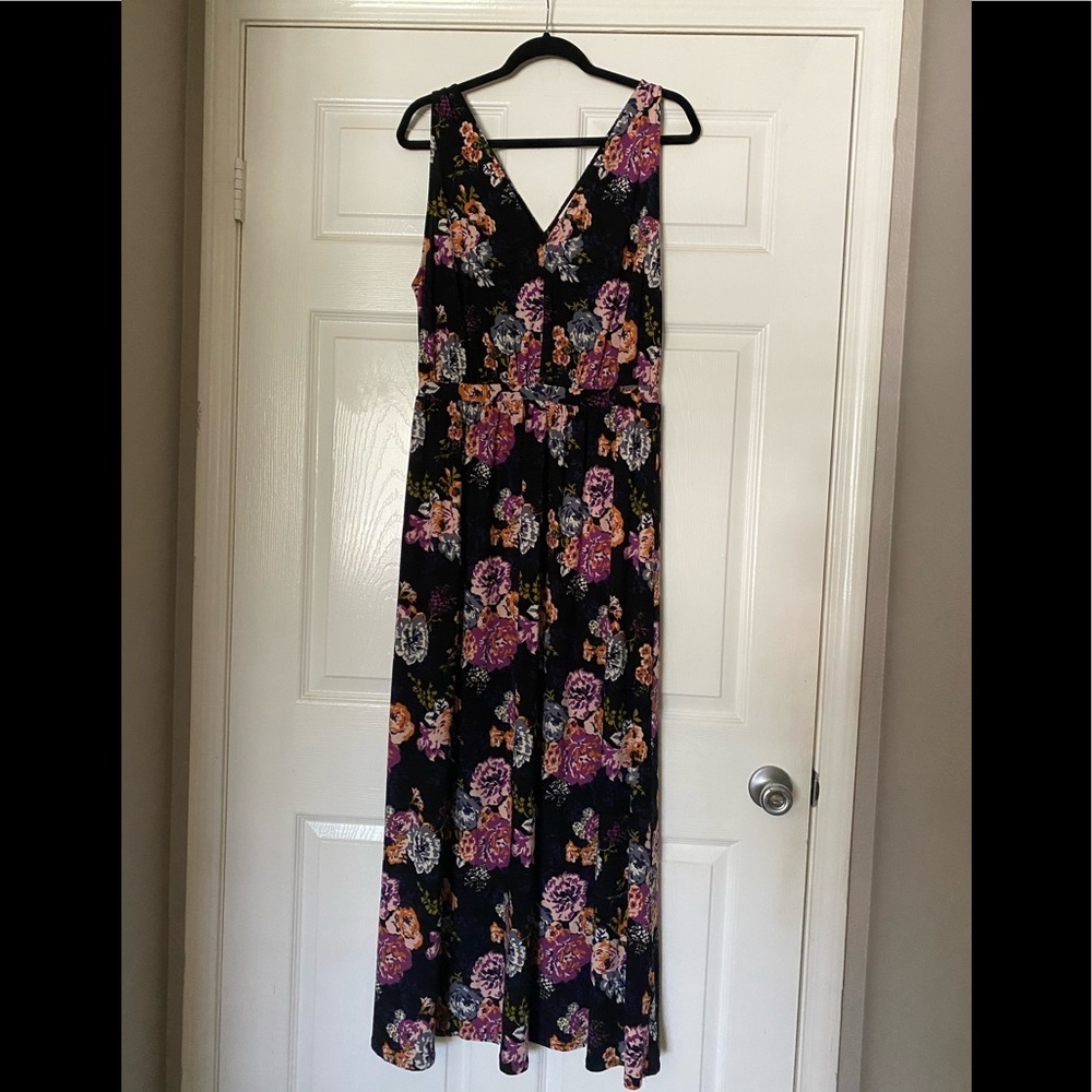 Leith floral maxi dress